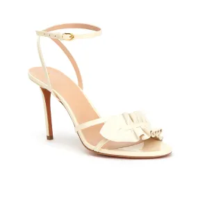 Almudena High-heel Cream Suede Sandals