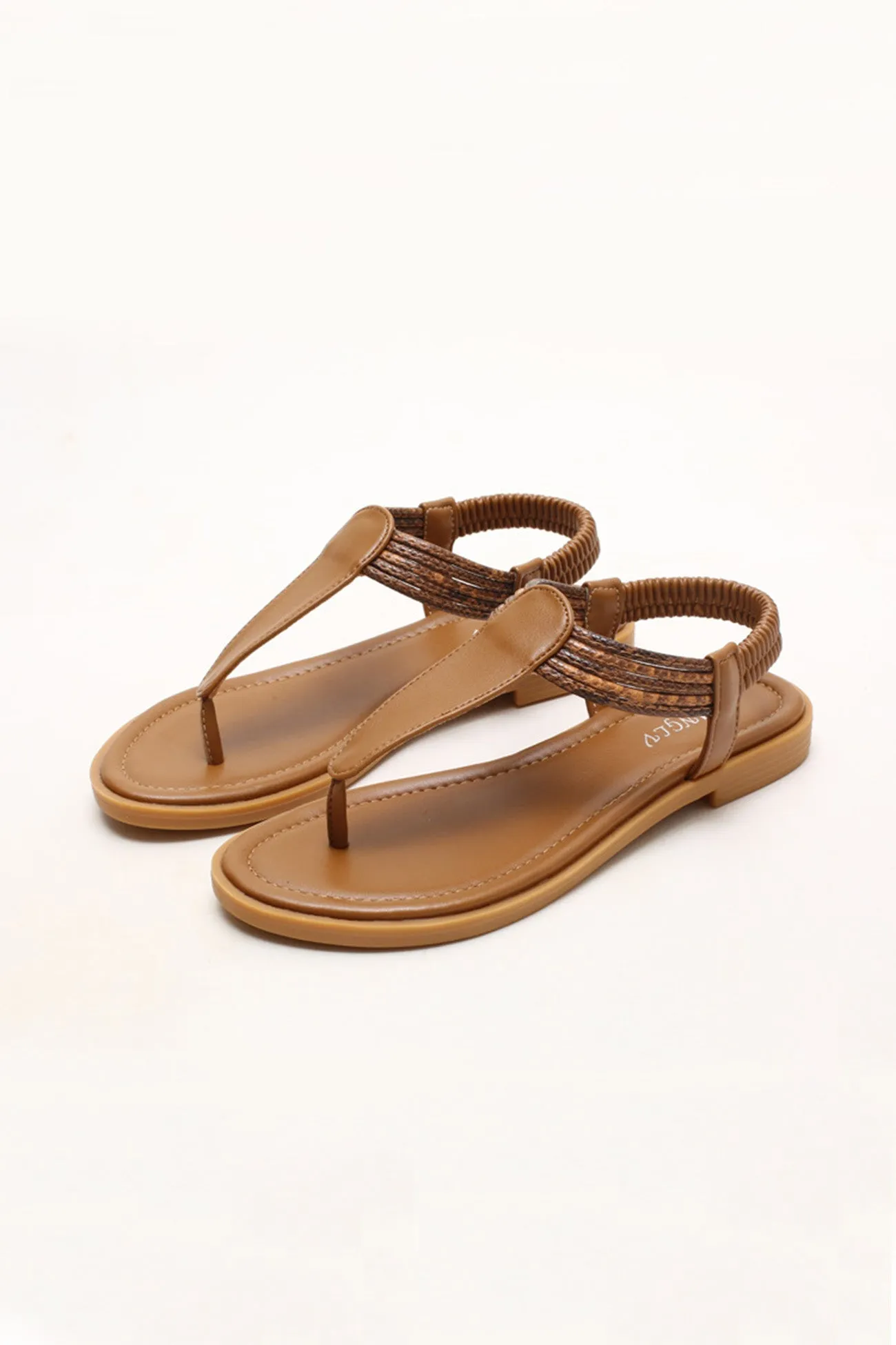Amozae-Bohemia Peep Toe Thong Sandals