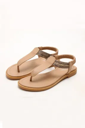 Amozae-Bohemia Peep Toe Thong Sandals