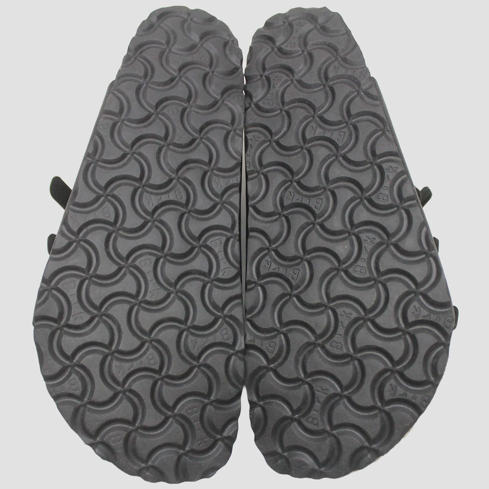 Birkenstock Florida Black Birko-Flor Womens Triple Strap Slip On Sandals - UK 4.5