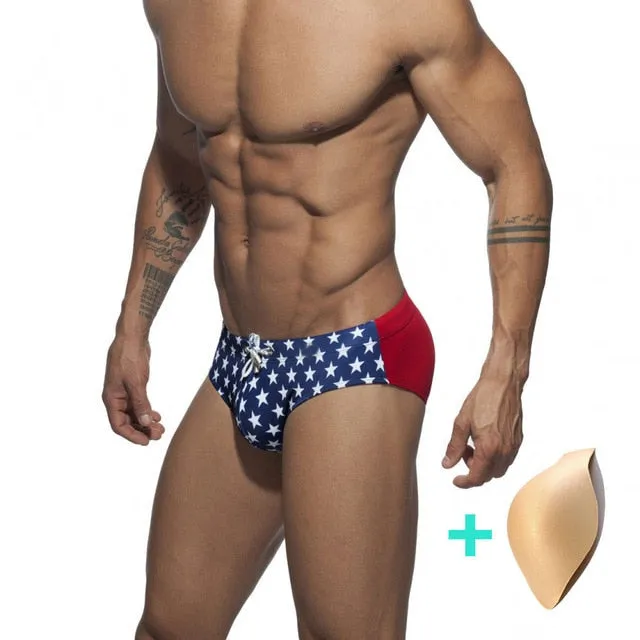 Briefs Star Low-Waist Sexy Man'E Swimwear