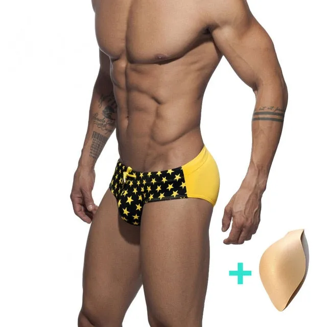Briefs Star Low-Waist Sexy Man'E Swimwear