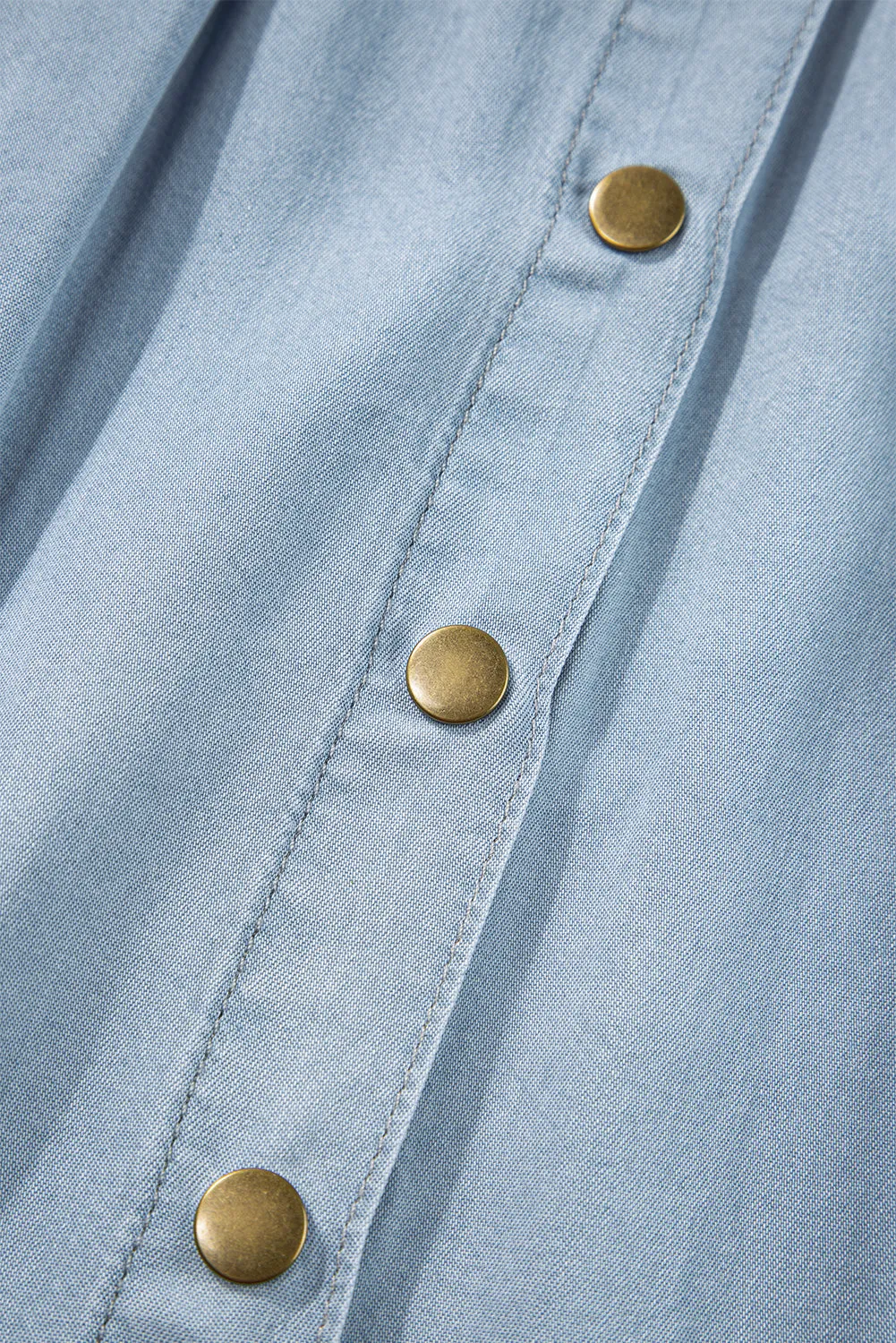 Button Detail Midi Skirt