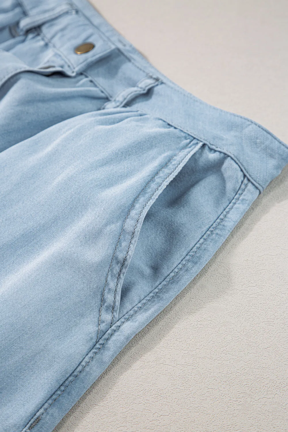 Button Detail Midi Skirt
