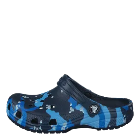 Classic Camo Clog K Navy/multi