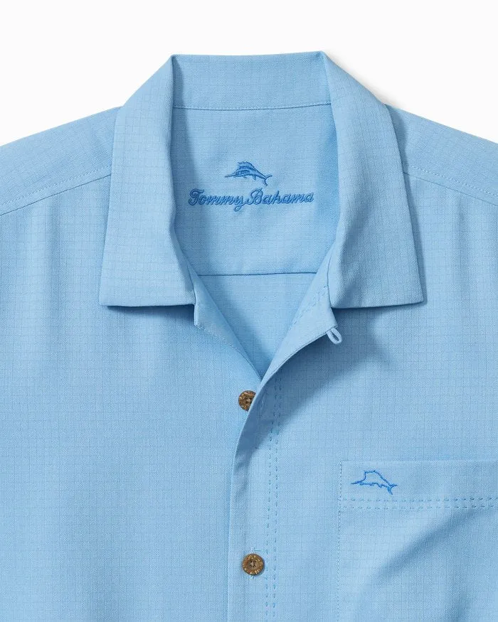 Coastal Breeze Check IslandZone® Camp Shirt in Breaker by Tommy Bahama