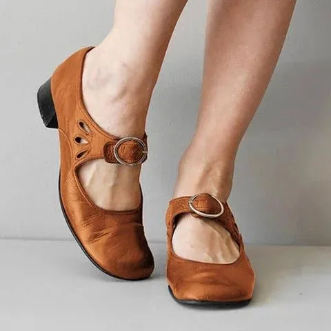 elveswallet Mary Janes Summer Low Heel Vintage Shoes