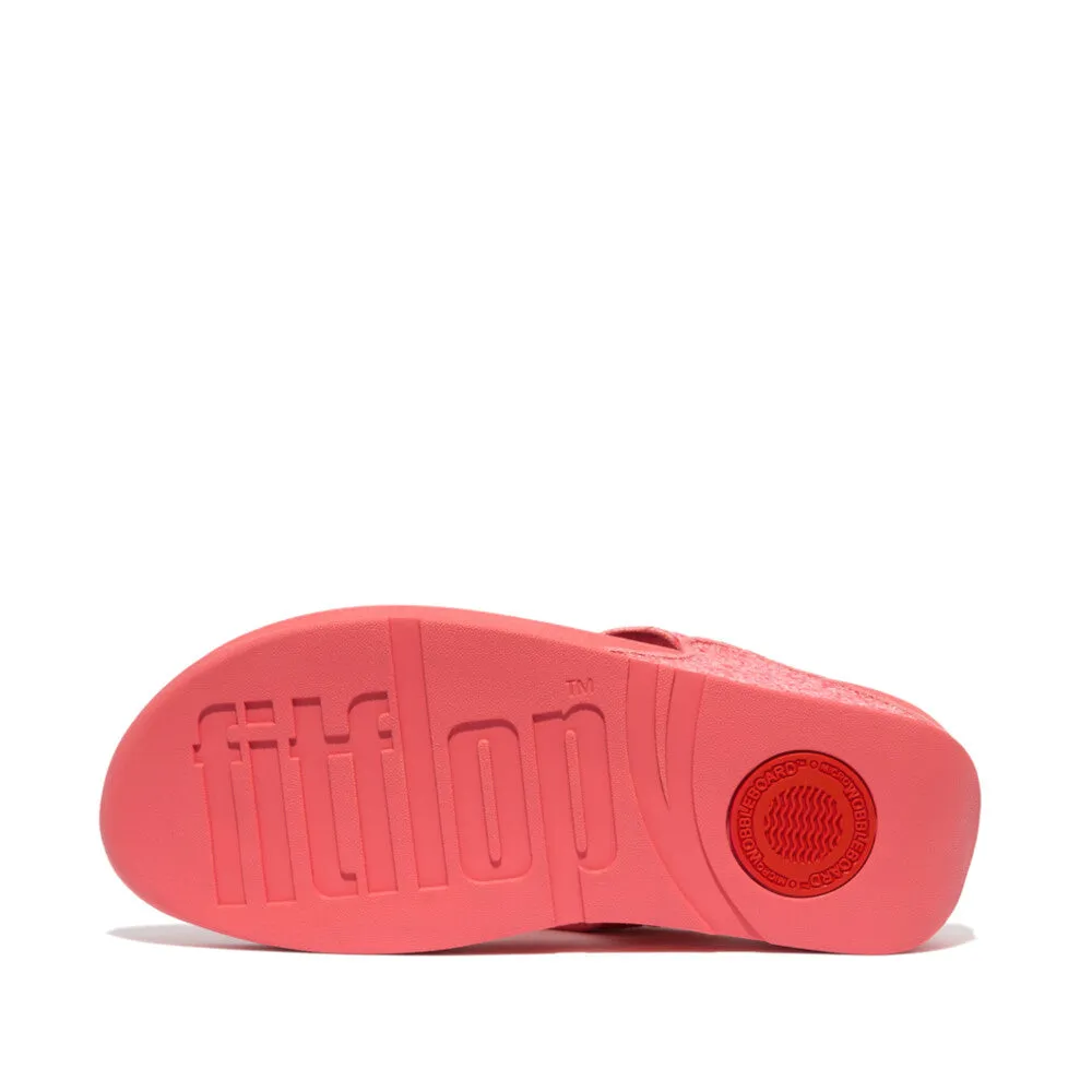 FitFlop X03-B09 Lulu Glitter Ladies Rosy Coral Toe Post Sandals