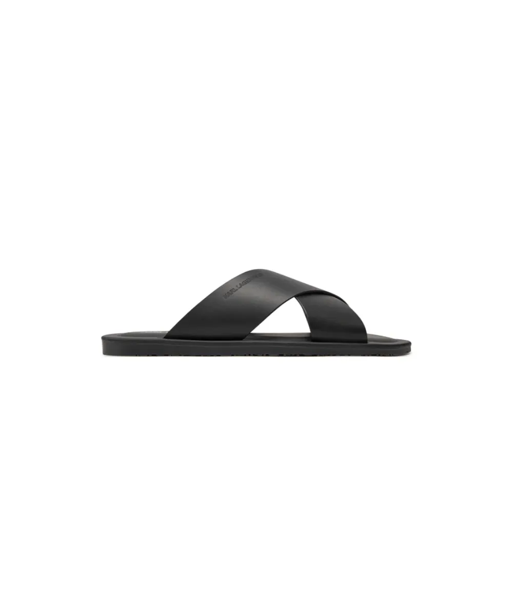KARL LAGERFELD KASTOR III KROSS STRAP SANDALS