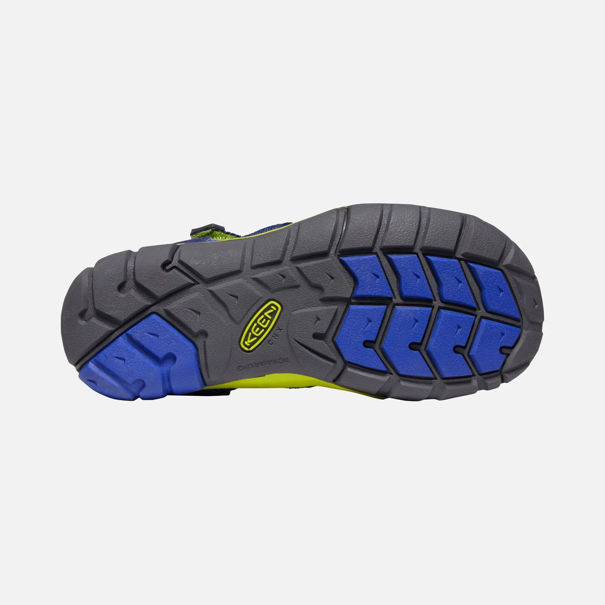 Keen Blue Depths/Chartreuse Seacamp II CNX Children's Sandal