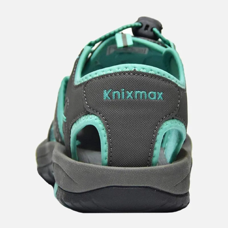 Knixmax Herren Closed Toe Sandalen Grün Wide Fit Sport Sommerschuhe (Upgrade Version)