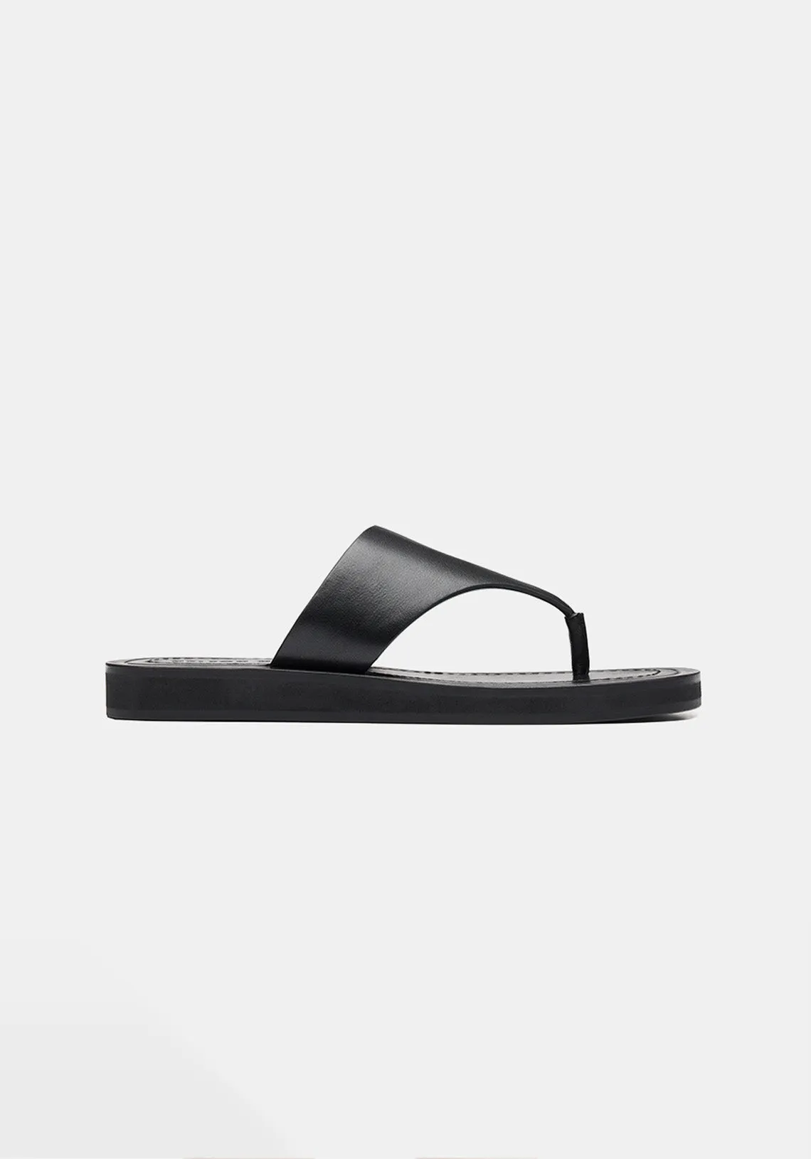 MARI SLIDE BLACK LEATHER