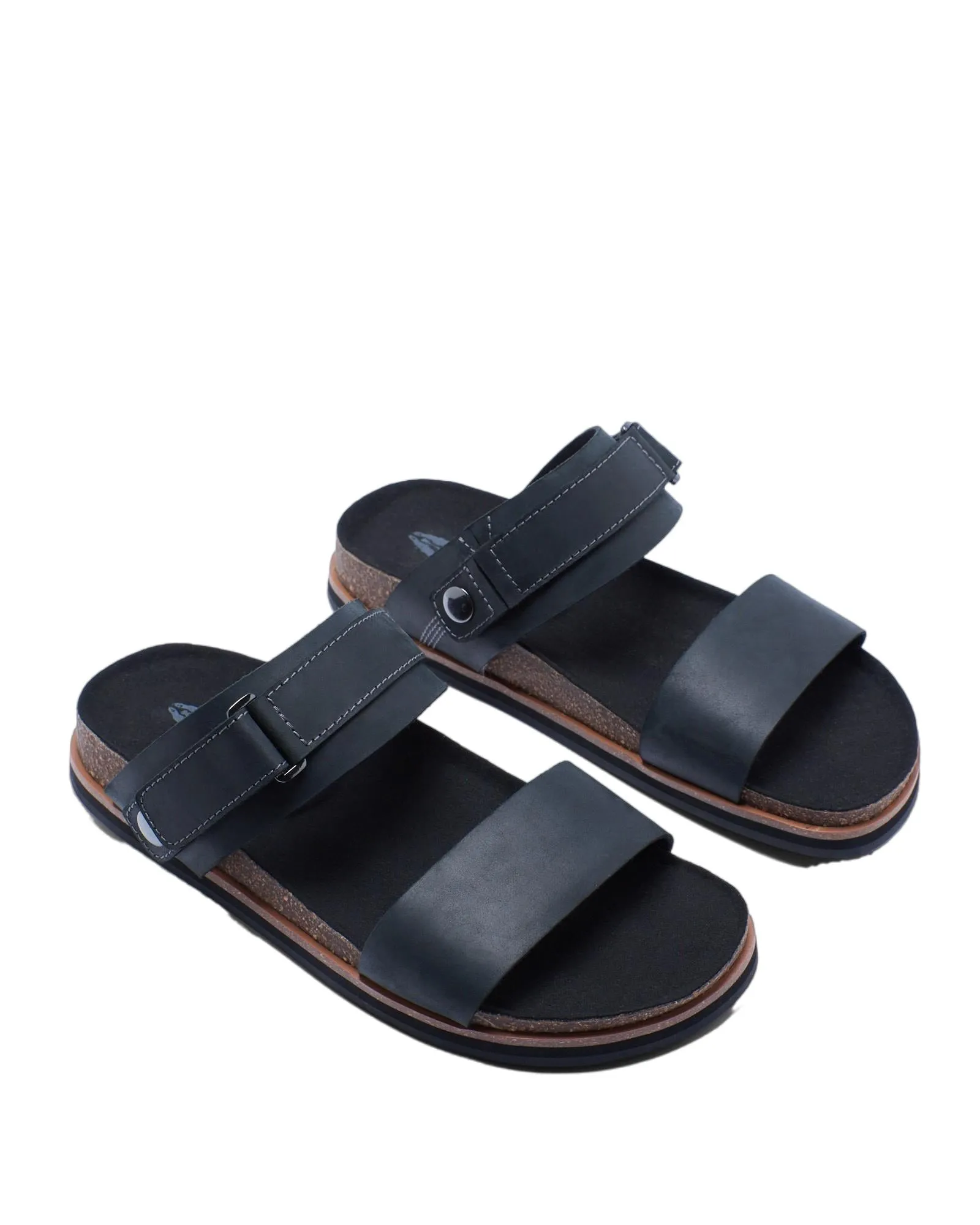 Mens Hush Puppies Cobber Sandals Black