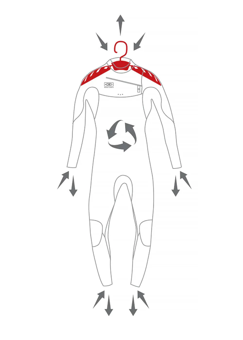 Ocean & Earth Quick Dry Wetsuit Hanger