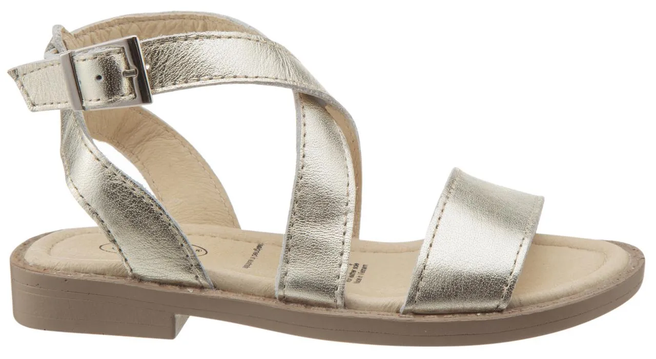 Old Soles Girl's Gold Khaleesi Leather Sandals