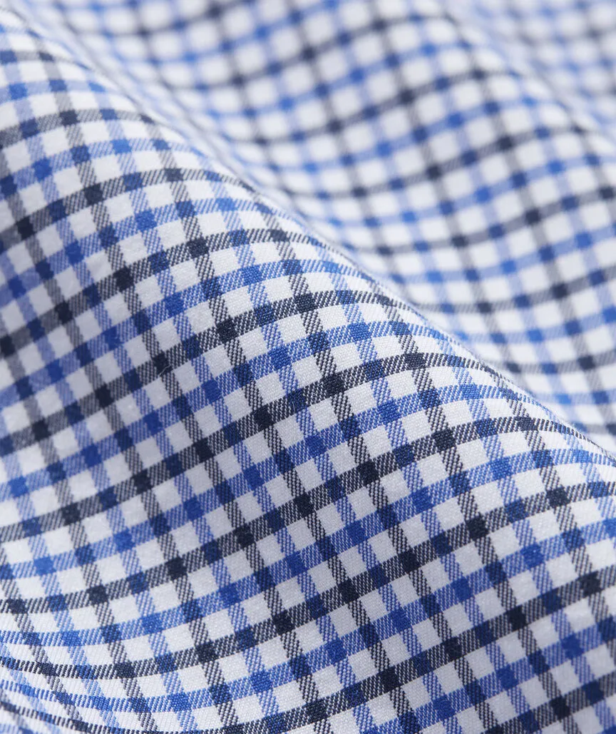 On-The-Go brrrº Tattersall Shirt in Maritime-Blue by Vineyard Vines
