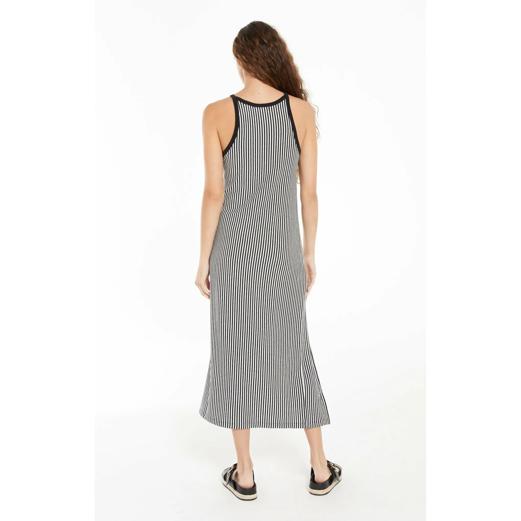 Palisades Stripe Rib Midi Dress