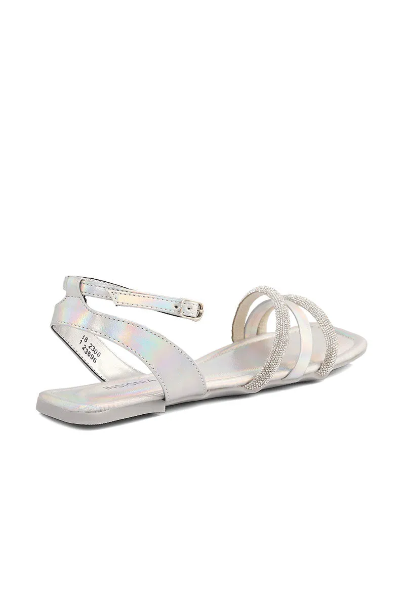 Party Wear Sandal I23696-Silver