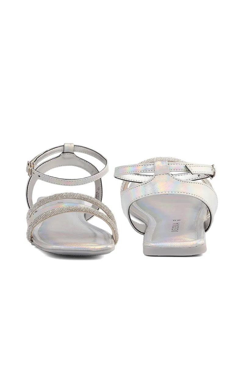 Party Wear Sandal I23696-Silver