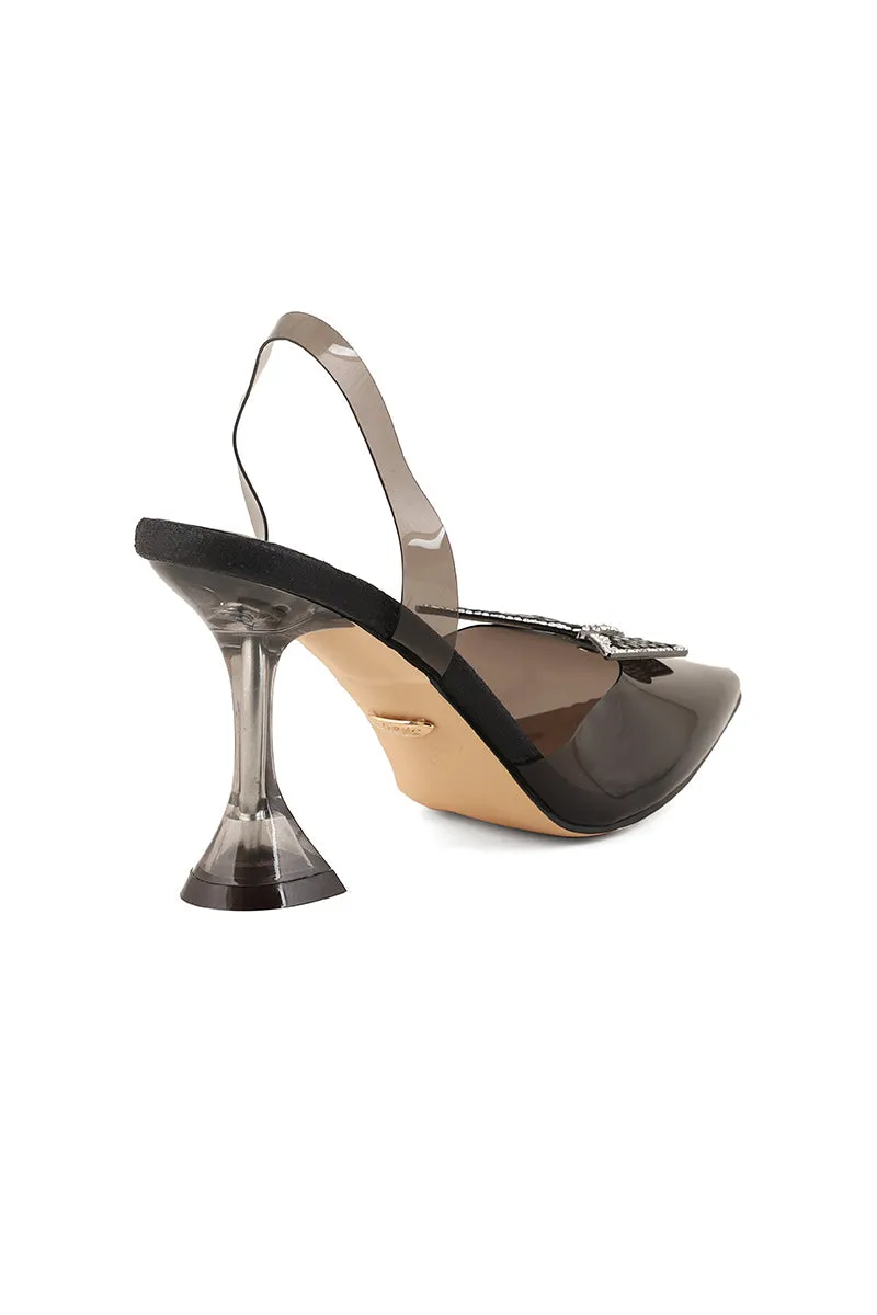 Party Wear Sling Back I47160-Black