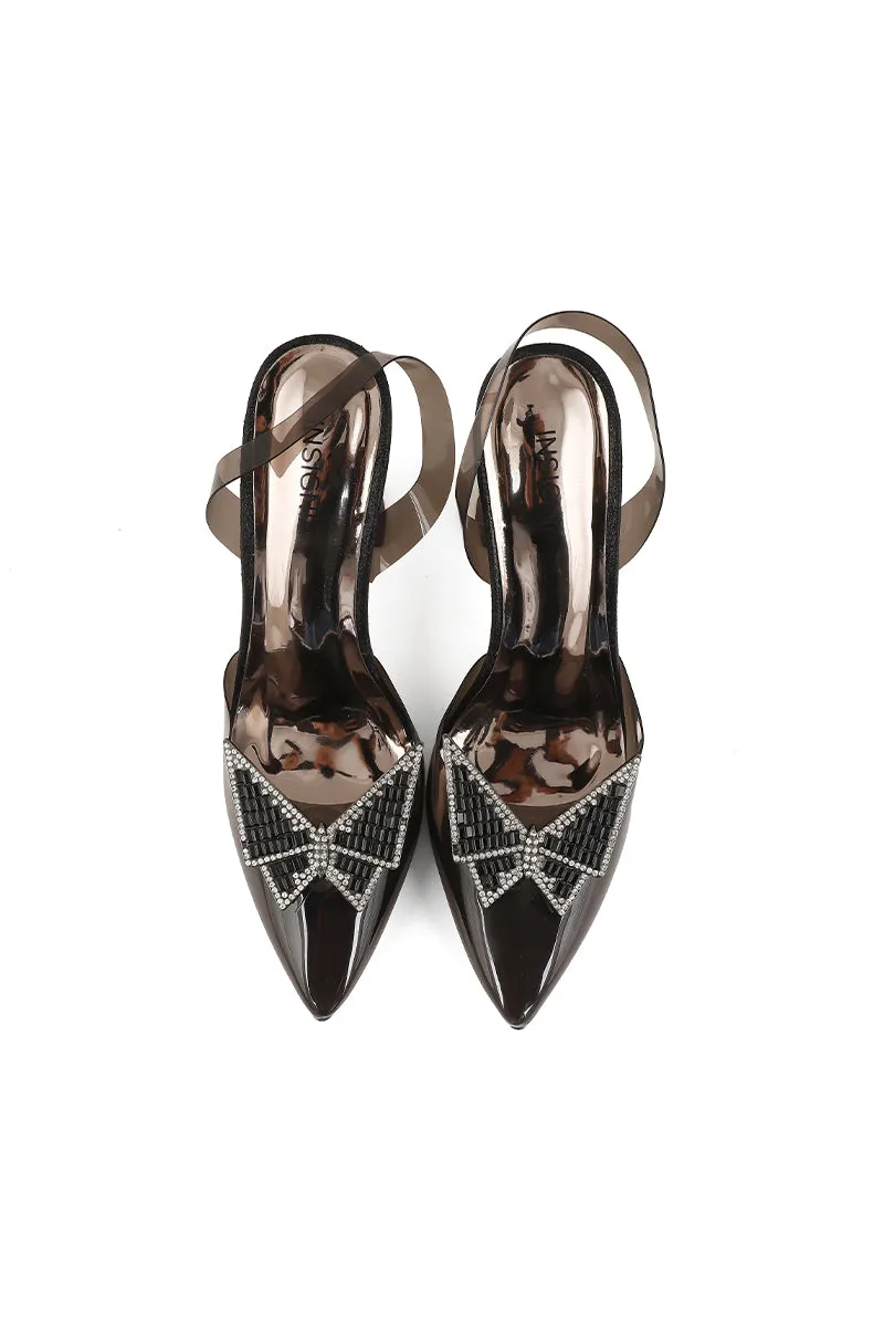 Party Wear Sling Back I47160-Black