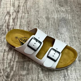 Plakton Malaga 180010 Blanco Leather Womens Casual Stylish Open Toe Sandals