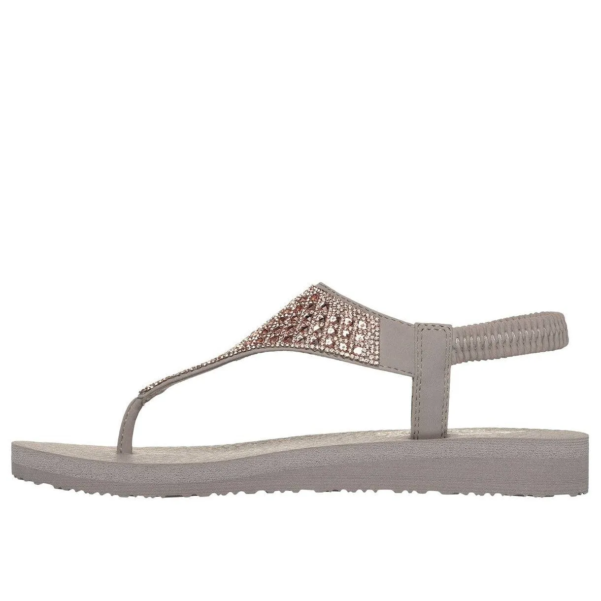 Skechers 119770 Meditation - Rockstar Ladies Taupe Vegan Sandals