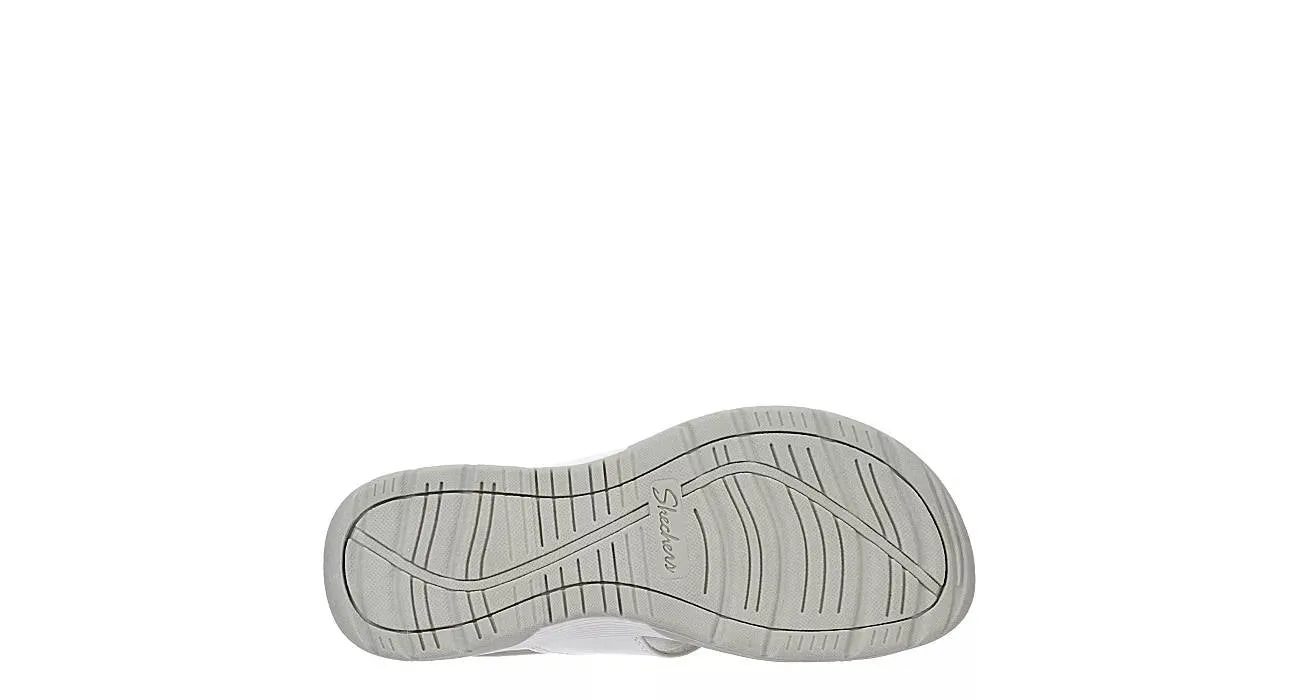 Skechers Womens Arch Fit Reggae Sport Hometown White Grey