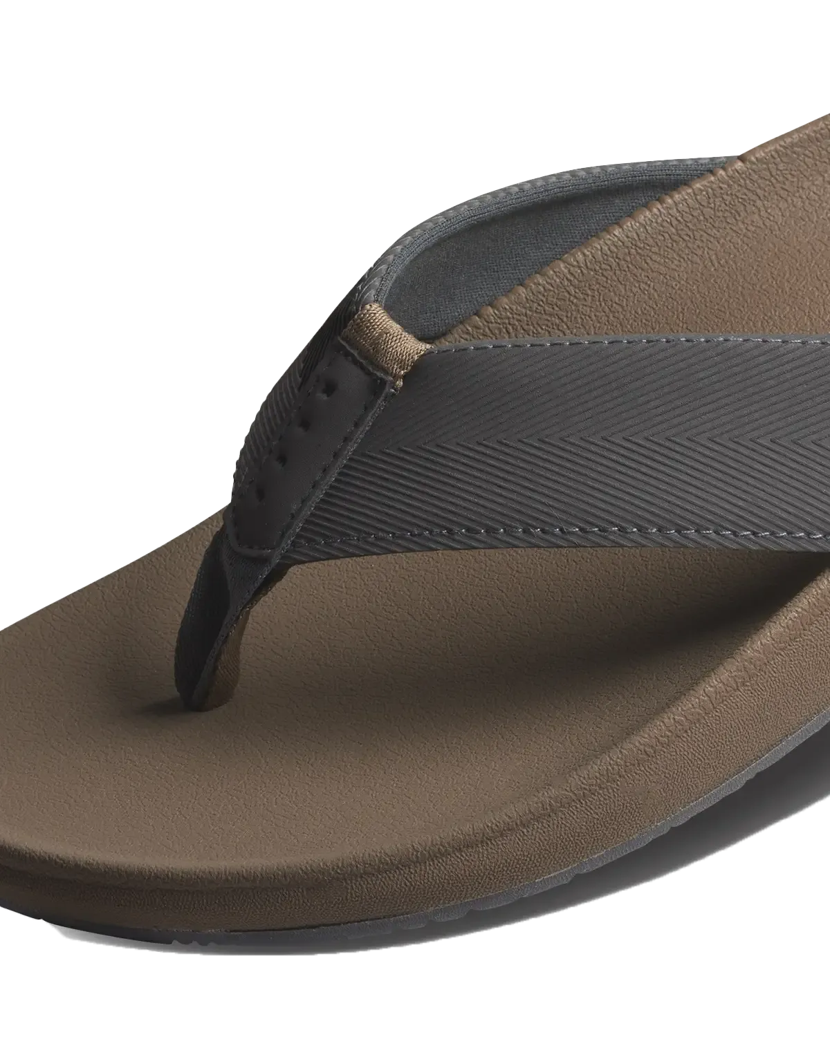 The Raglan Flip Flops in Fossil & Grey