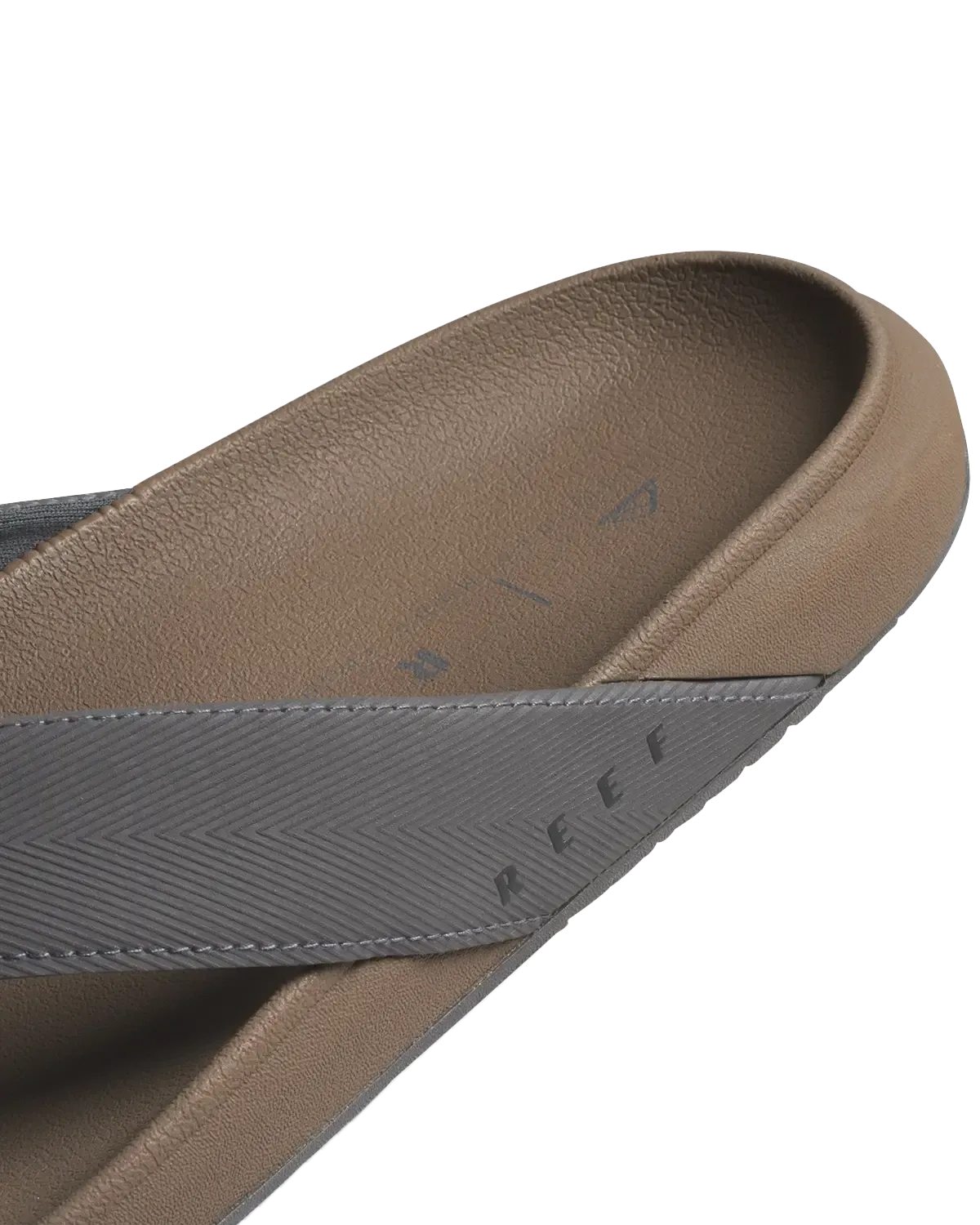 The Raglan Flip Flops in Fossil & Grey