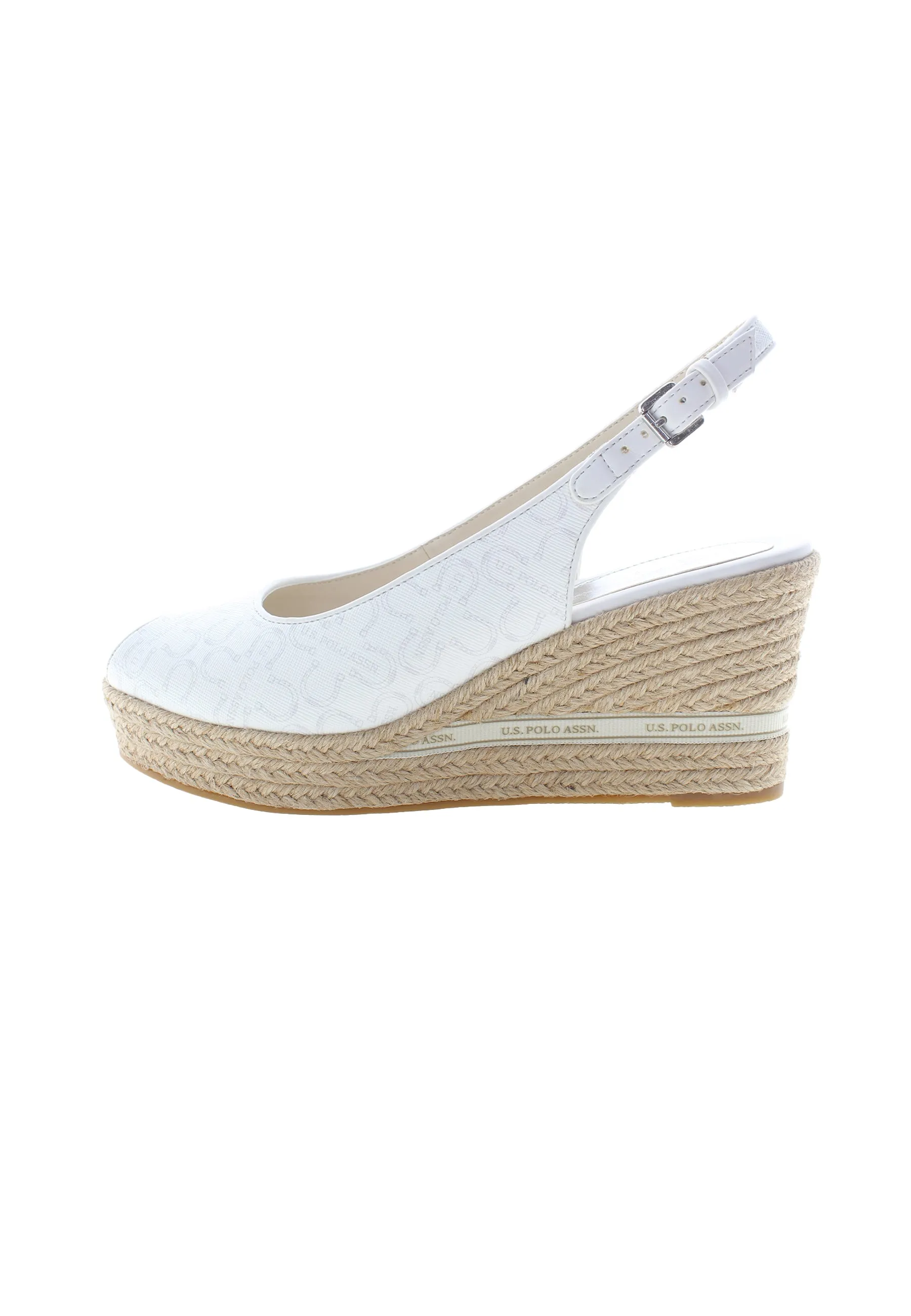 U.S. POLO ASSN.  WOMEN SANDALS IN WHITE