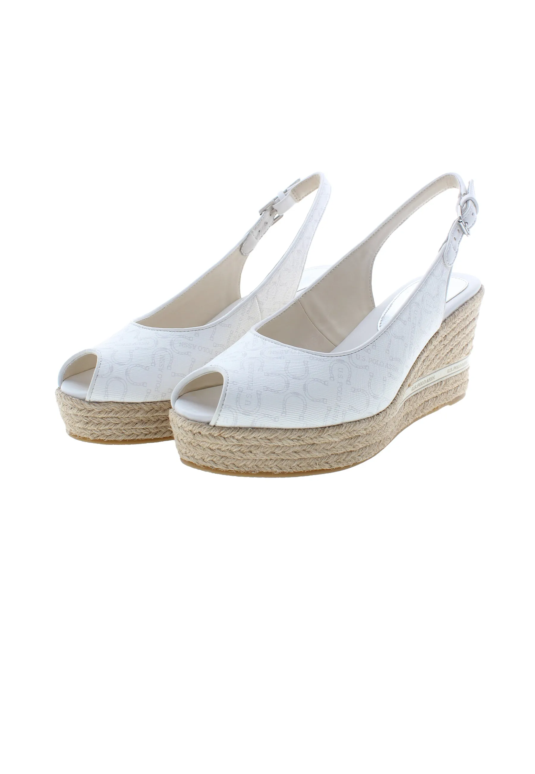 U.S. POLO ASSN.  WOMEN SANDALS IN WHITE