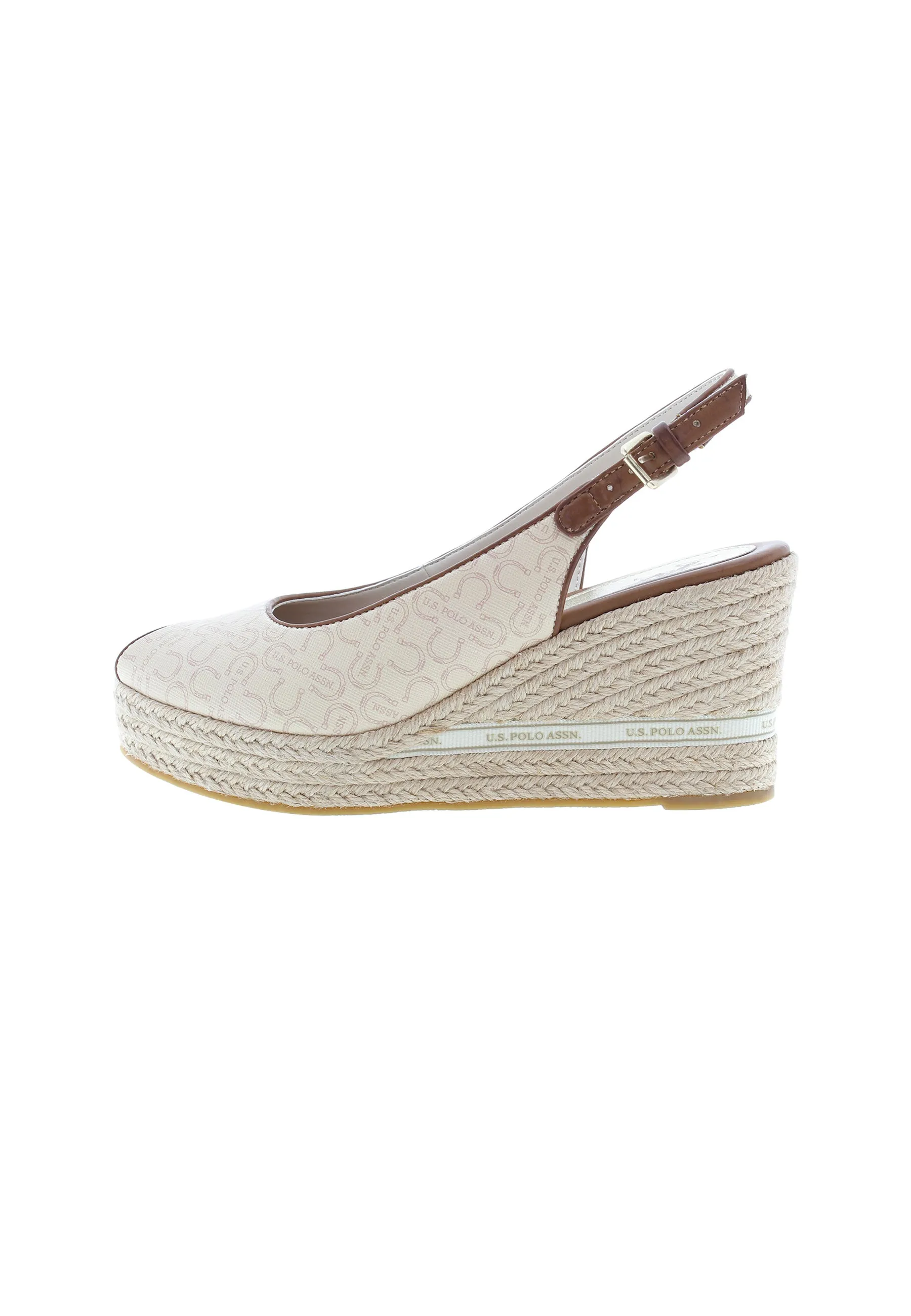 U.S. POLO ASSN.  WOMEN SANDALS IN WHITE