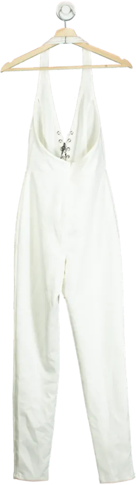 White Fox White Always Be My Baby Jumpsuit XS