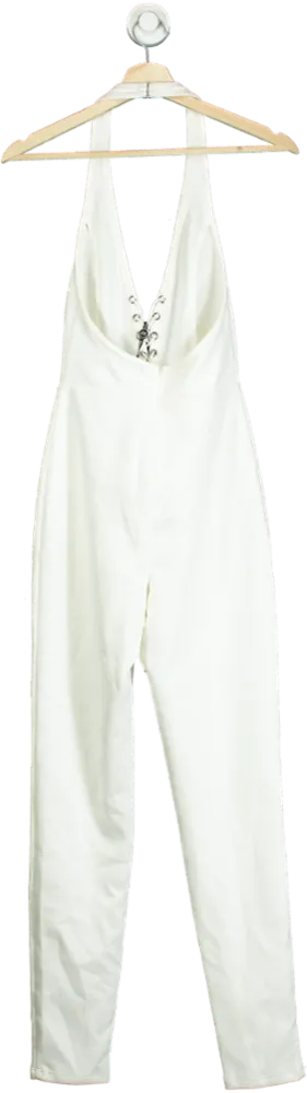 White Fox White Always Be My Baby Jumpsuit XS