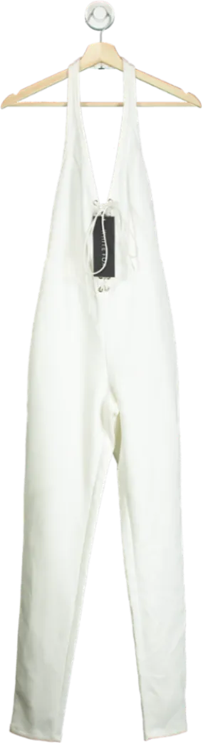 White Fox White Always Be My Baby Jumpsuit XS