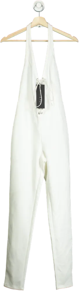 White Fox White Always Be My Baby Jumpsuit XS