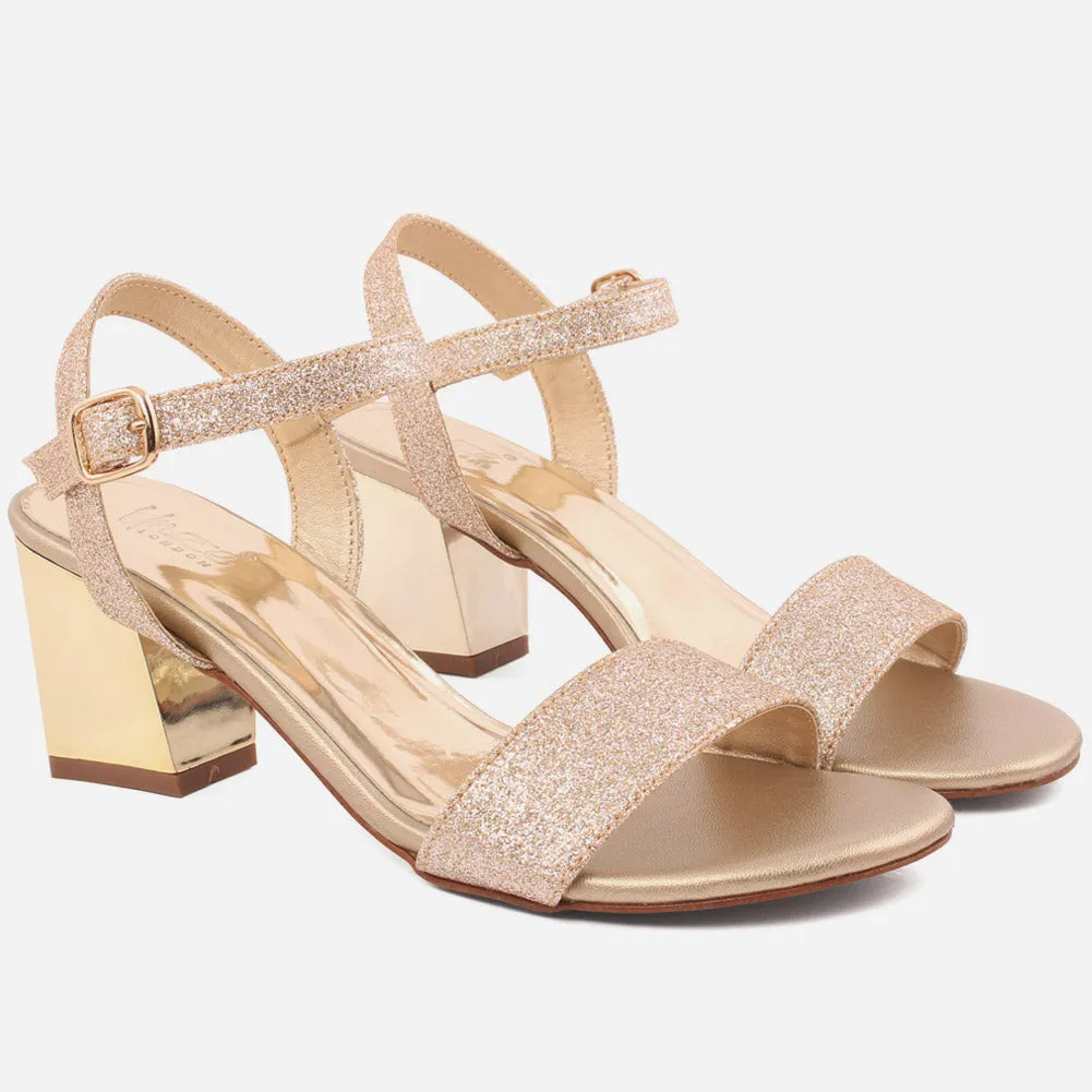Women "Elsa" Classic Style Block Heel Sandals