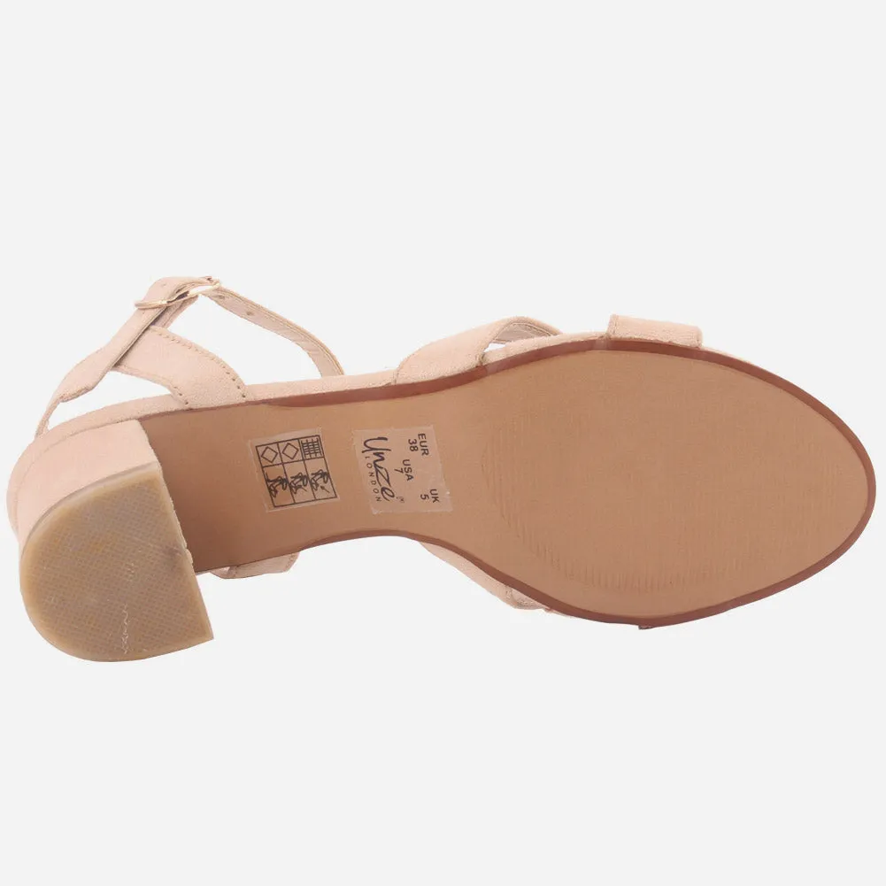 Women "JANNET" Block Heel Sandals