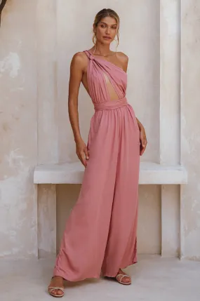 Women's Gaia Infinity Convertible Jumpsuit / Strawberry Lemonade