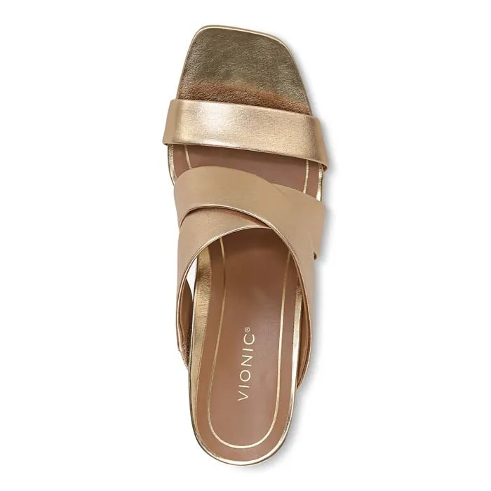 Womens Vionic Merlot in Gold